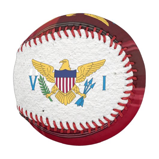 US Jungfrau Islands Flag St. Croix USVI Madras Baseball (Rückseite Links)