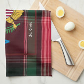 US Jungfrau Islands Flag St. Croix USVI Madras Geschirrtuch (Viertel Falte)