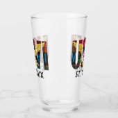 US Jungfrau Islands Flag St. Croix USVI Madras Glas (Links)