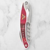 US Jungfrau Islands Flag St. Croix USVI Madras Kellnermesser (Rückseite)