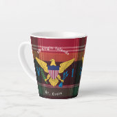 US Jungfrau Islands Flag St. Croix USVI Madras Milchtasse (Linke Ecke)