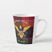US Jungfrau Islands Flag St. Croix USVI Madras Milchtasse (Rechts)