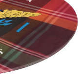 US Jungfrau Islands Flag St. Croix USVI Madras Schneidebrett (Ecke)