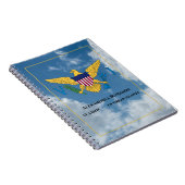 US Jungfrau Islands Flag St. Croix USVI Personaliz Notizblock (Rechte Seite)