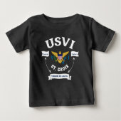 US Jungfrau Islands Flag St. Croix USVI Tropical Baby T-shirt (Vorderseite)
