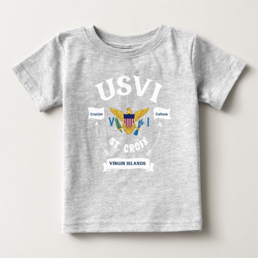US Jungfrau Islands Flag St. Croix USVI Tropical Baby T-shirt (Vorderseite)