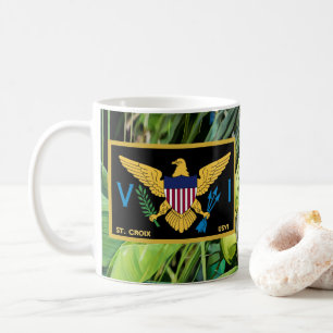 US Jungfrau Islands Flag St. Croix USVI Tropical Kaffeetasse