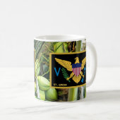 US Jungfrau Islands Flag St. Croix USVI Tropical Kaffeetasse (VorderseiteRechts)