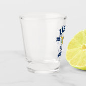 US Jungfrau Islands Flag St. Croix USVI Tropical Schnapsglas (Links)