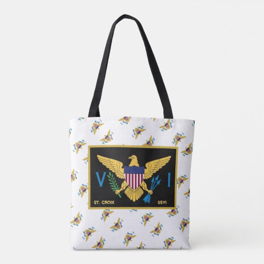US Jungfrau Islands Flag St. Croix USVI Tropical Tasche (Rückseite)