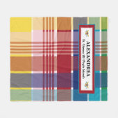 US Jungfrau Islands Flag St. Thomas Madras Custom Fleecedecke (Vorderseite (Horizontal))