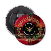 US Jungfrau Islands Flag St. Thomas Madras USVI Flaschenöffner (Vorderseite)