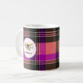 US Jungfrau Islands Flag St. Thomas Madras USVI Kaffeetasse (Vorderseite Links)