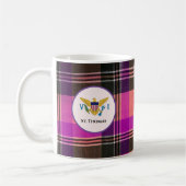 US Jungfrau Islands Flag St. Thomas Madras USVI Kaffeetasse (Links)