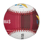 US Jungfrau Islands Flag St. Thomas USVI Baseball (Vorderseite)