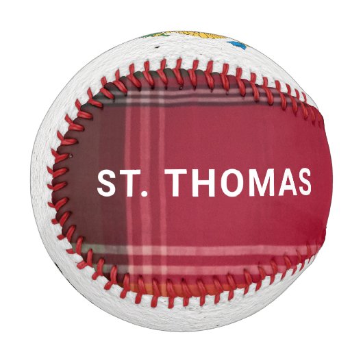US Jungfrau Islands Flag St. Thomas USVI Baseball (Vorderseite Links)