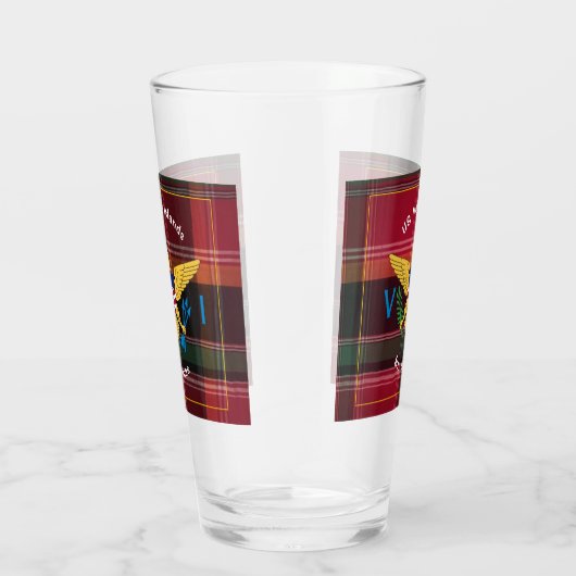 US Jungfrau Islands Flag St. Thomas USVI Glas (Rechts)