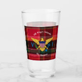 US Jungfrau Islands Flag St. Thomas USVI Glas (Vorderseite)