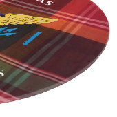 US Jungfrau Islands Flag St. Thomas USVI Schneidebrett (Ecke)