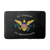 US Jungfrau Islands Flag St. Thomas USVI Tropical Badematte (Vorderseite)