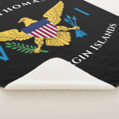 US Jungfrau Islands Flag St. Thomas USVI Tropical Sherpadecke (3/4)