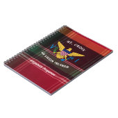 US Jungfrau Islands Flag USVI St. Croix Madras Notizblock (Linke Seite)