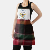 US Jungfrau Islands Flag USVI St. Croix Madras Schürze (InSitu)