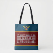 US Jungfrau Islands Flag USVI St. Croix St. Thomas Tasche (Vorderseite)