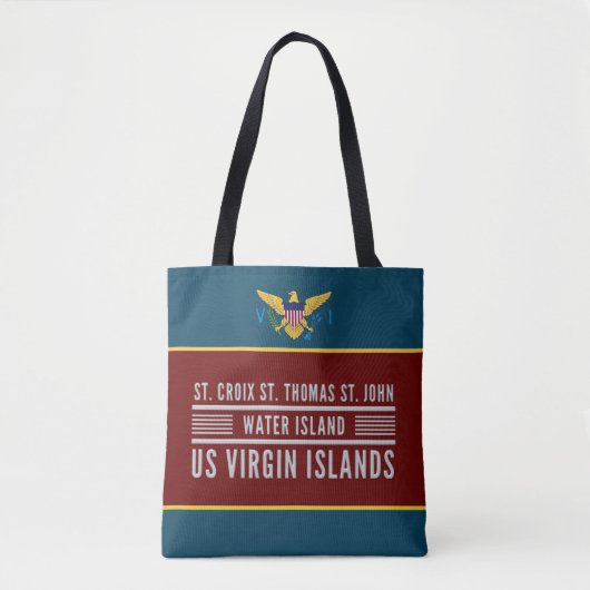 US Jungfrau Islands Flag USVI St. Croix St. Thomas Tasche (Vorderseite)