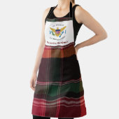 US Jungfrau Islands Flag USVI St. Thomas Madras Schürze (InSitu)