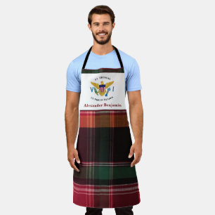 US Jungfrau Islands Flag USVI St. Thomas Madras Schürze