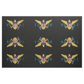 US Jungfrau Islands Flags USVI American Paradise Stoff (Fat Quarter (45,7 x 55,9 cm))