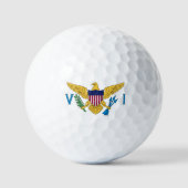 US Jungfrau Islands Golf Balls, Staatsflagge /Patr Golfball (Vorderseite)