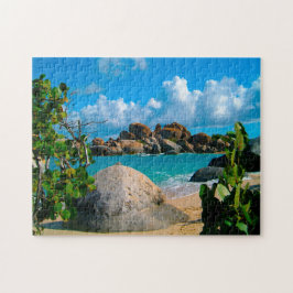 US Jungfrau Islands Küstenlandschaft. Puzzle
