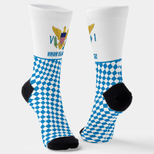 US Jungfrau Islands Socks, Fahne Mode / sport Socken