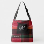 US Jungfrau Islands St. Croix Madras Monogram Cust Tragetaschen Mit Langen Trägern (Vorderseite)