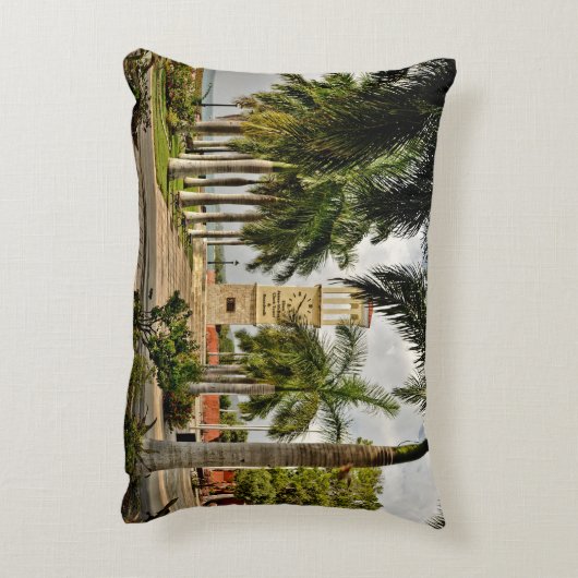 US Jungfrau Islands St. Croix Palm Trees Tropical Zierkissen (Rückseite(Vertikal))