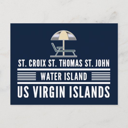US Jungfrau Islands St. Croix St. Thomas USVI Postkarte (Vorderseite)