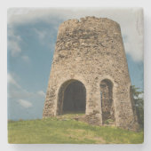 US Jungfrau Islands St. Croix Sugar Mill USVI Trop Steinuntersetzer (Vorderseite)