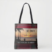 US Jungfrau Islands St Croix Sunset Madras Tasche (Vorderseite)
