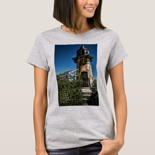 US Jungfrau Islands St. Croix USVI Light House T-S T-Shirt (Vorderseite)