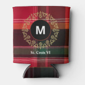 US Jungfrau Islands St Croix USVI Madras Custom Dosenkühler (Vorderseite)