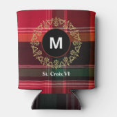 US Jungfrau Islands St Croix USVI Madras Custom Dosenkühler (Rückseite)