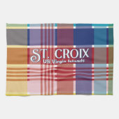 US Jungfrau Islands St. Croix USVI Madras Geschirrtuch (Horizontal)
