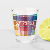 US Jungfrau Islands St. Croix USVI Madras Schnapsglas (Vorderseite)