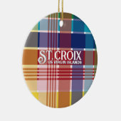 US Jungfrau Islands St. Croix USVI Madras Weihnach Keramik Ornament (Rechts)