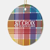 US Jungfrau Islands St. Croix USVI Madras Weihnach Keramik Ornament (Links)