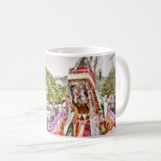 US Jungfrau Islands St. Croix USVI Masqueraders Kaffeetasse (VorderseiteRechts)