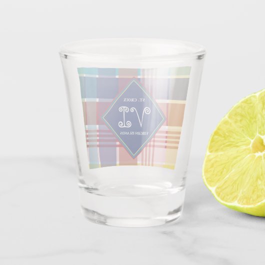 US Jungfrau Islands St Croix USVI Schnapsglas (Rückseite)