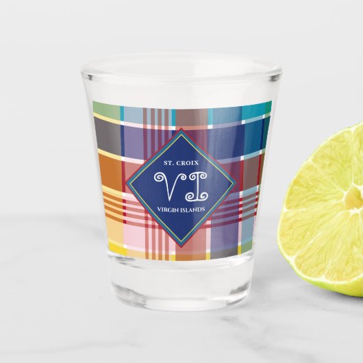 US Jungfrau Islands St Croix USVI Schnapsglas (Vorderseite)